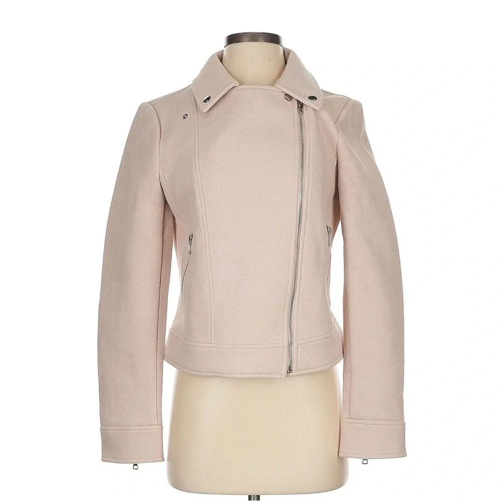 Ann Taylor Blush Moto Jacket - Picture 4 of 9